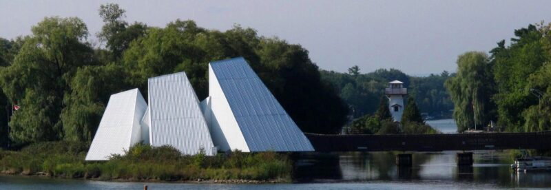 View of Sainte-Marie among the Hurons from the other side of the wye river 